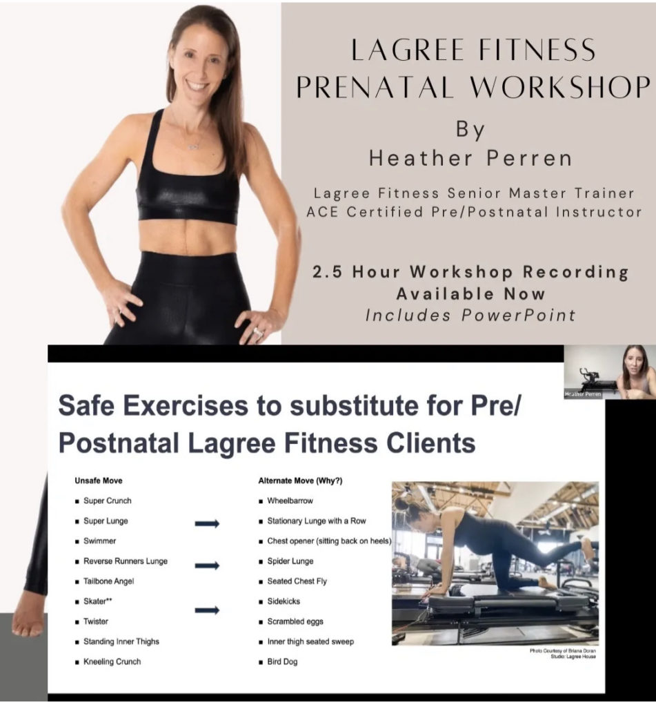 Lagree Fitness Prenatal Workshop