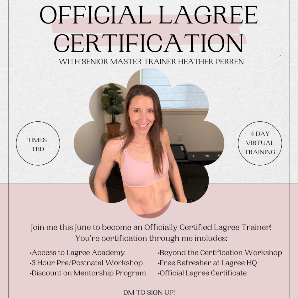 Lagree Level 1 Certification with Heather Perren